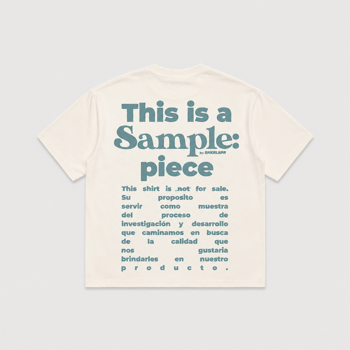 SAMPLE | "La MUESTRA" Sage Tee