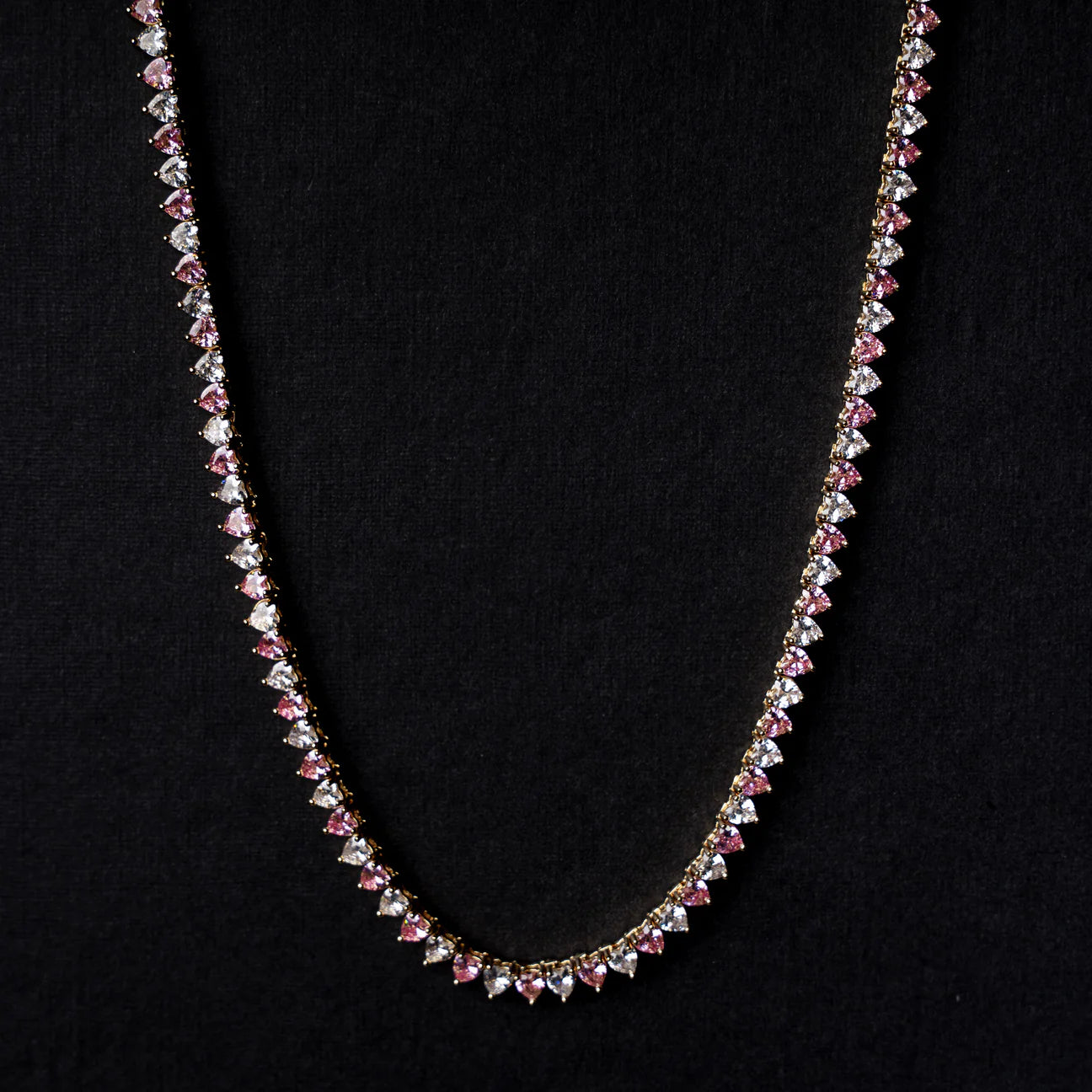 SANTANA&CO - Pink + White Tennis Necklace