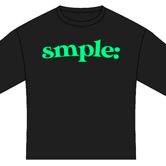 SAMPLE PLUSH TEE | BLACK/GREEN
