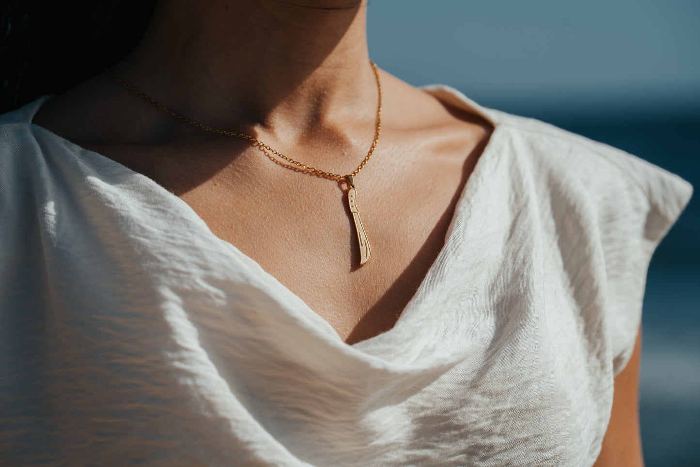 SAMPLE | GOLD MACHETE NECKLACE