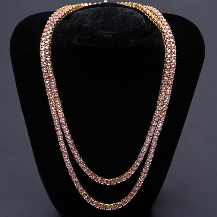 SANTANA&CO - Diamond Pink Tennis Chain
