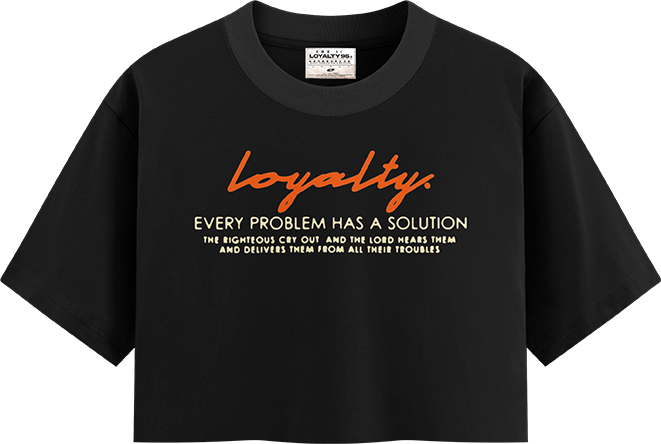 LOYALTY | Black Crop Top
