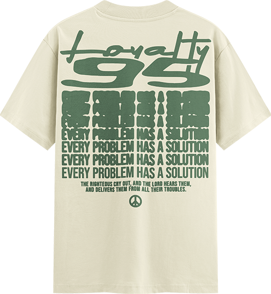 LOYALTY | Cream Logo Tee
