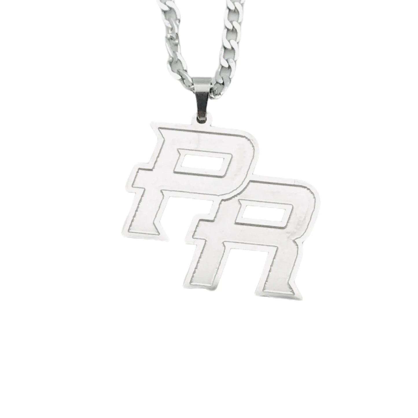 SAMPLE | SILVER PR INITIALS NECKLACE