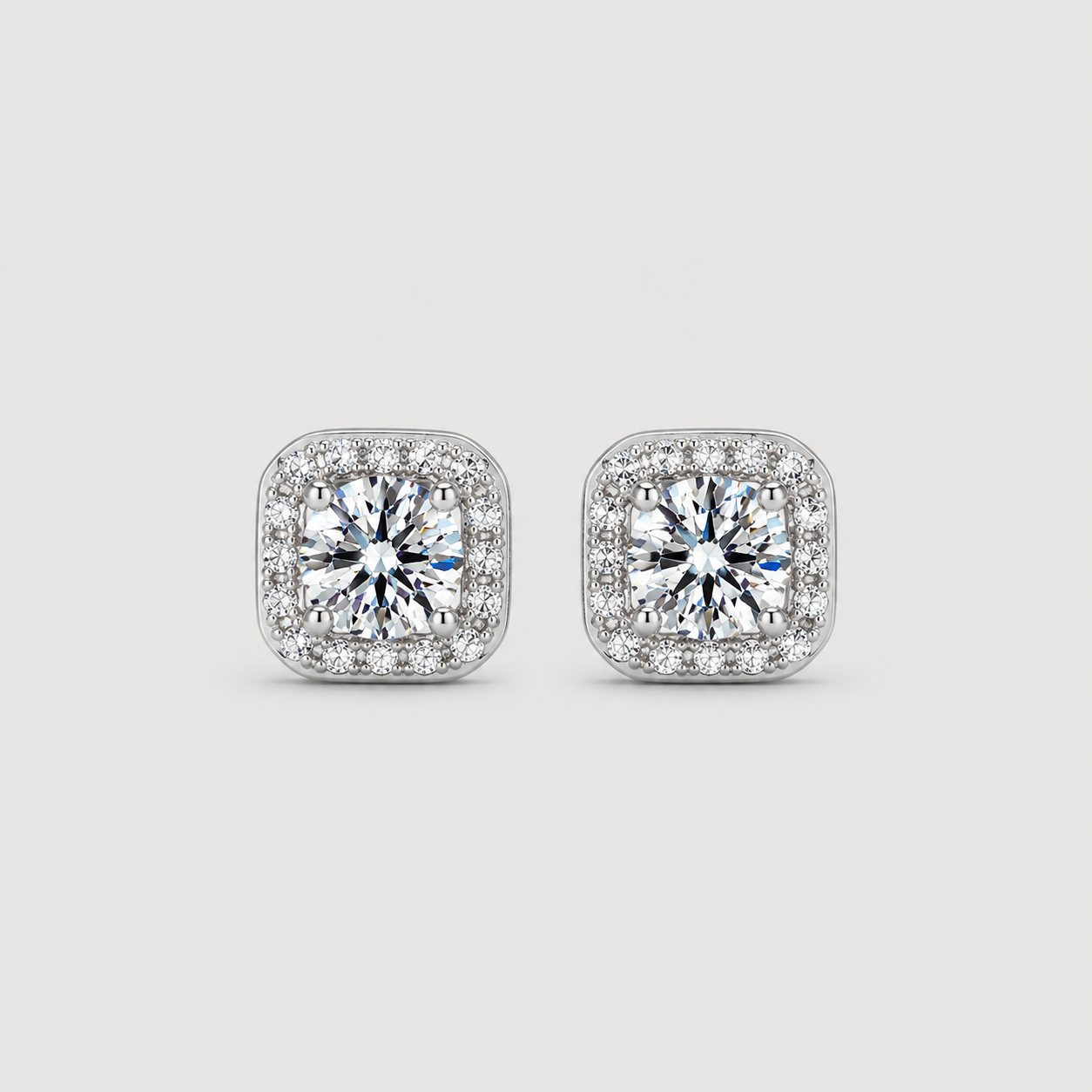 SANTANA&CO - Cushion Cut Stud Earrings