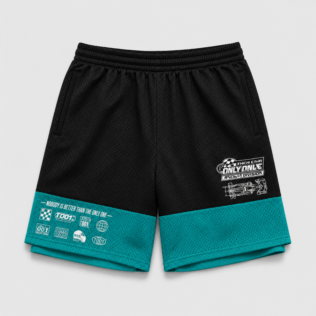 YLNONE X DETAILZ - RACING BLUE/BLACK SHORT