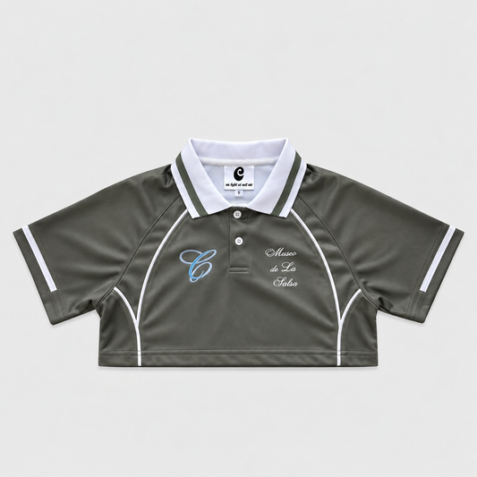 COLONIV | GREEN POLO MUSEO CROP