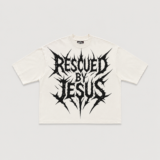 RESQ | Rockstar Jesus Off-White Tee