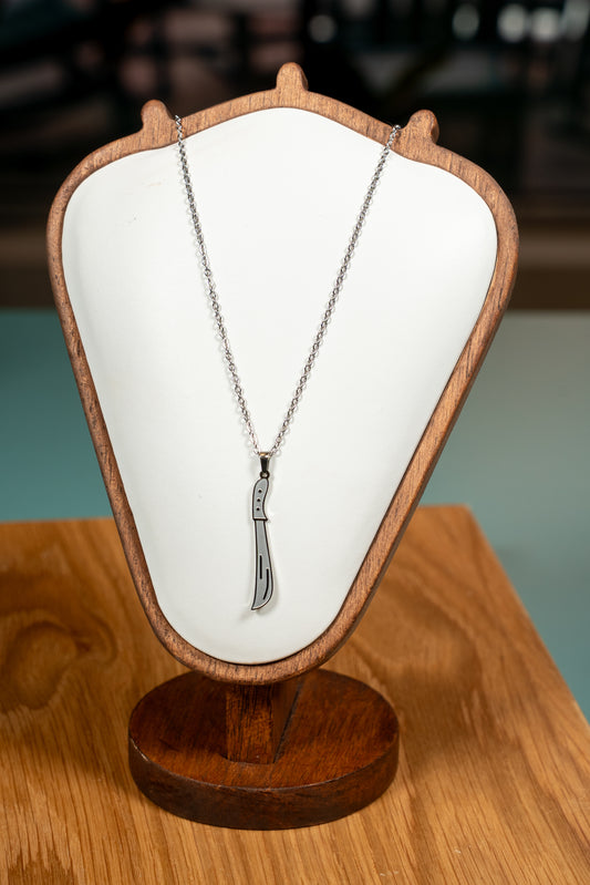 SAMPLE | SILVER MACHETE NECKLACE