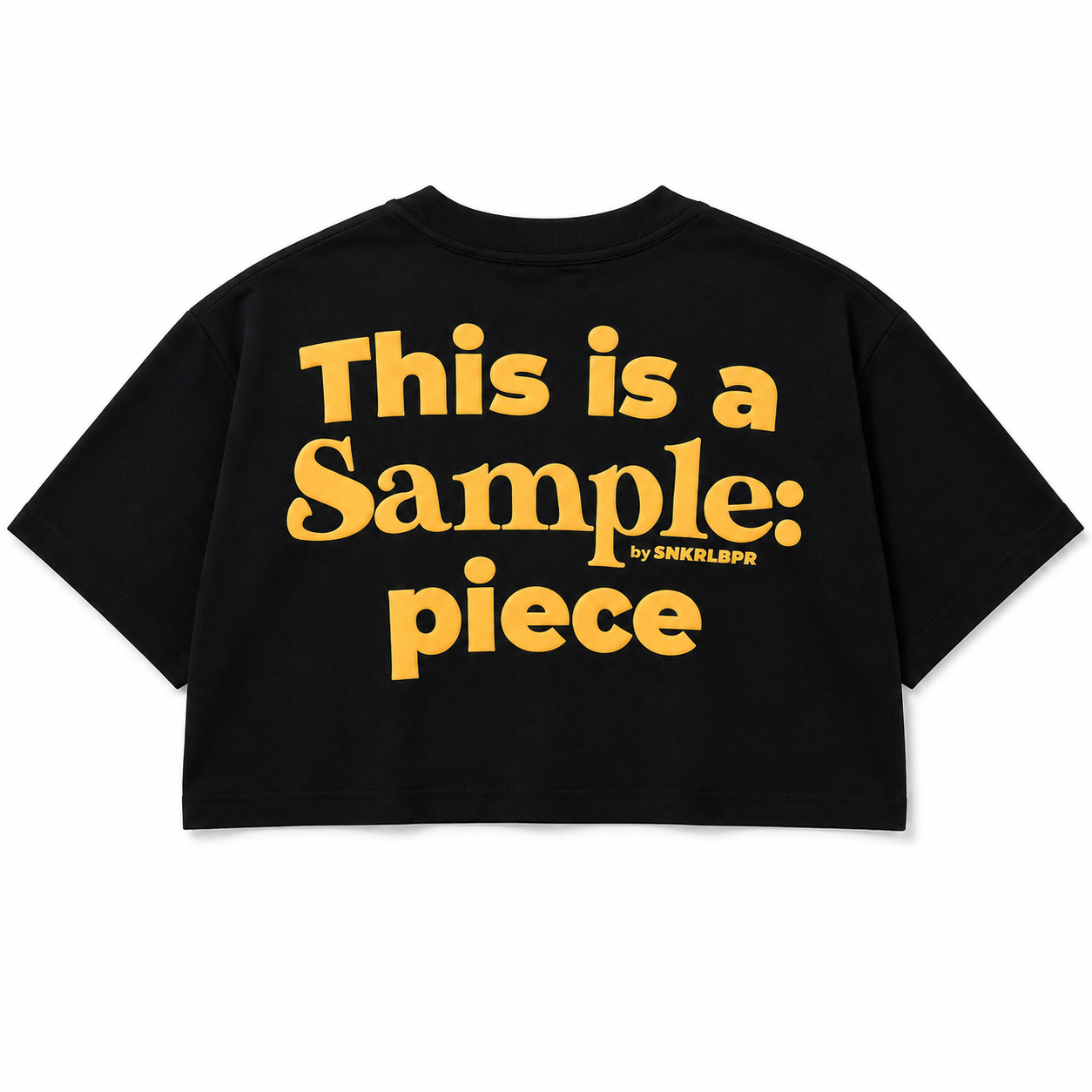 SAMPLE | “La Muestra” WMNS BUMBLEBEE CROP TEE