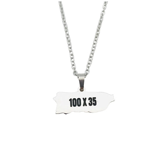 SAMPLE | SILVER 100x35 NECKLACE