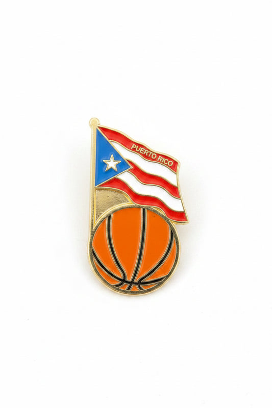 SAMPLE PINS | BASKETBALL FLAG PIN