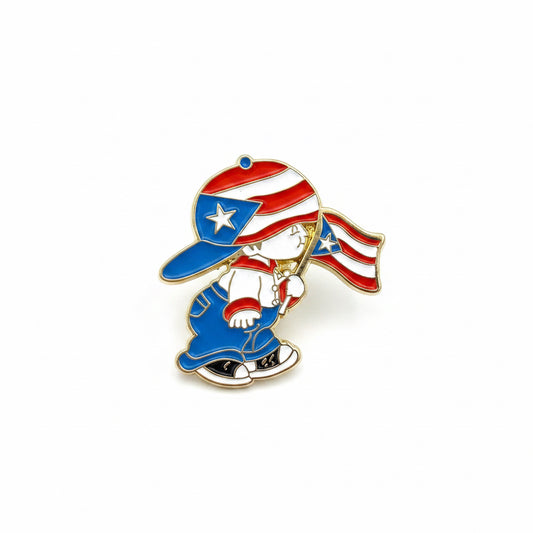 SAMPLE PINS | FLAG BOY PIN