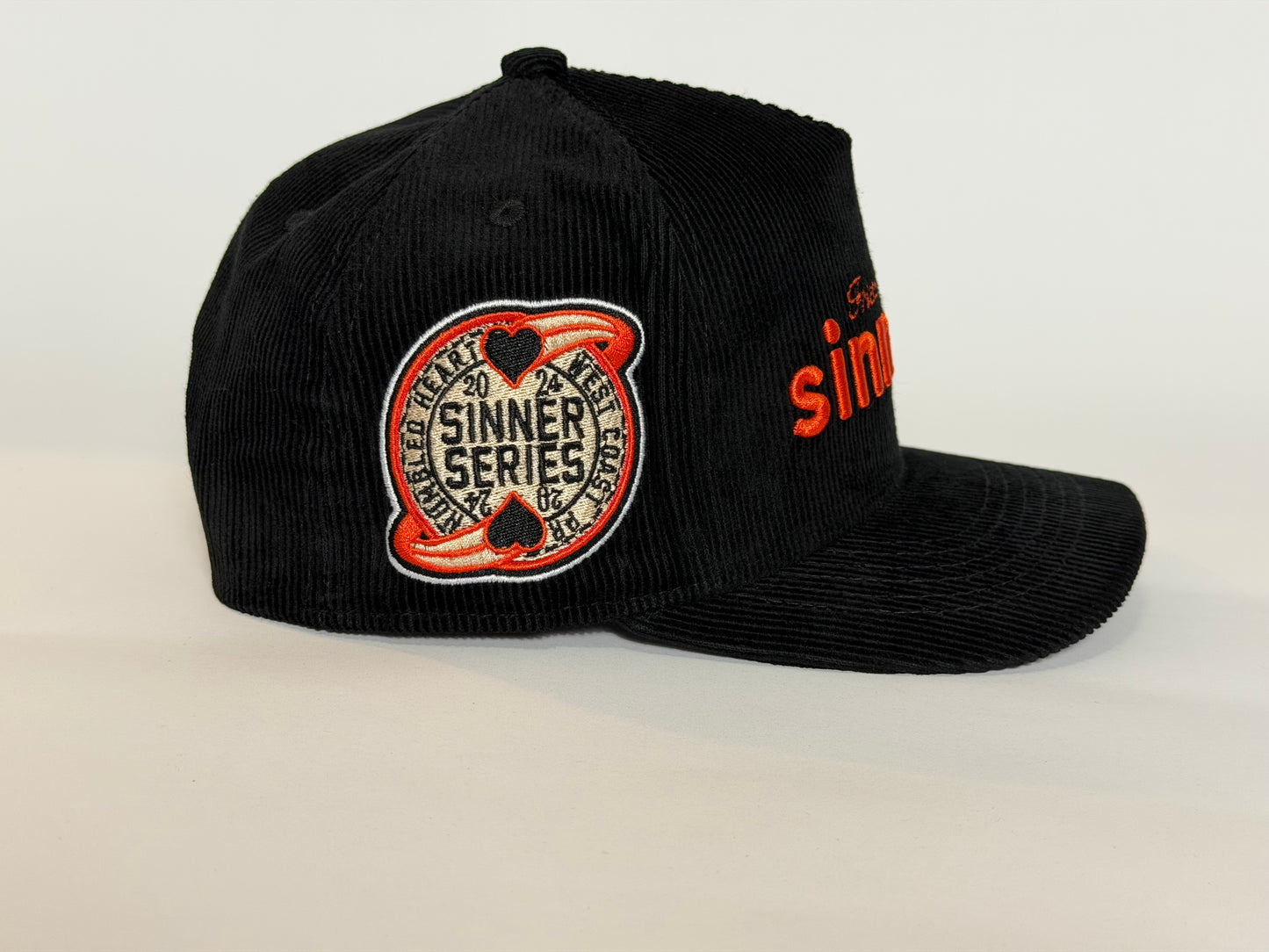 HUMBLED HEART | SINNERS BLACK CORDUROY CAP