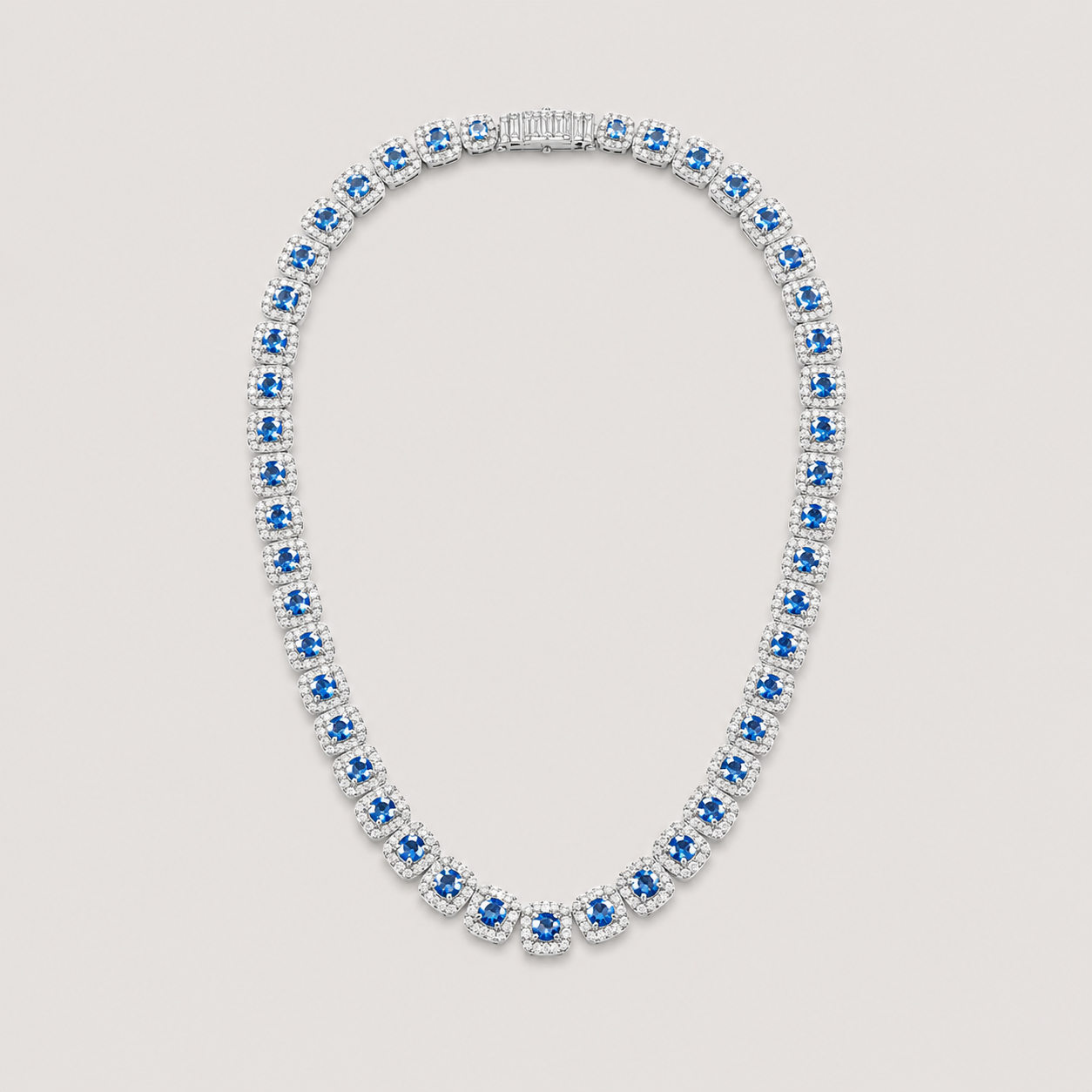 SANTANA&CO -Blue Cushion Cut
