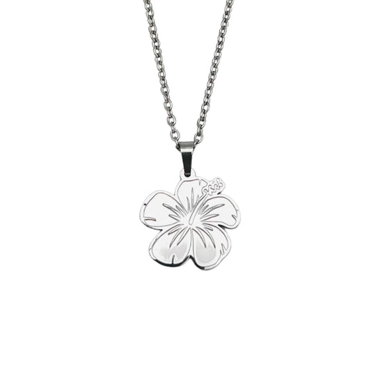 SAMPLE | SILVER FLOR NECKLACE