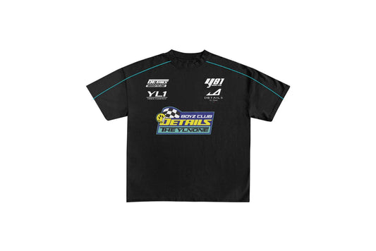 YLNONE X DETAILZ - BLACK RACING TEE