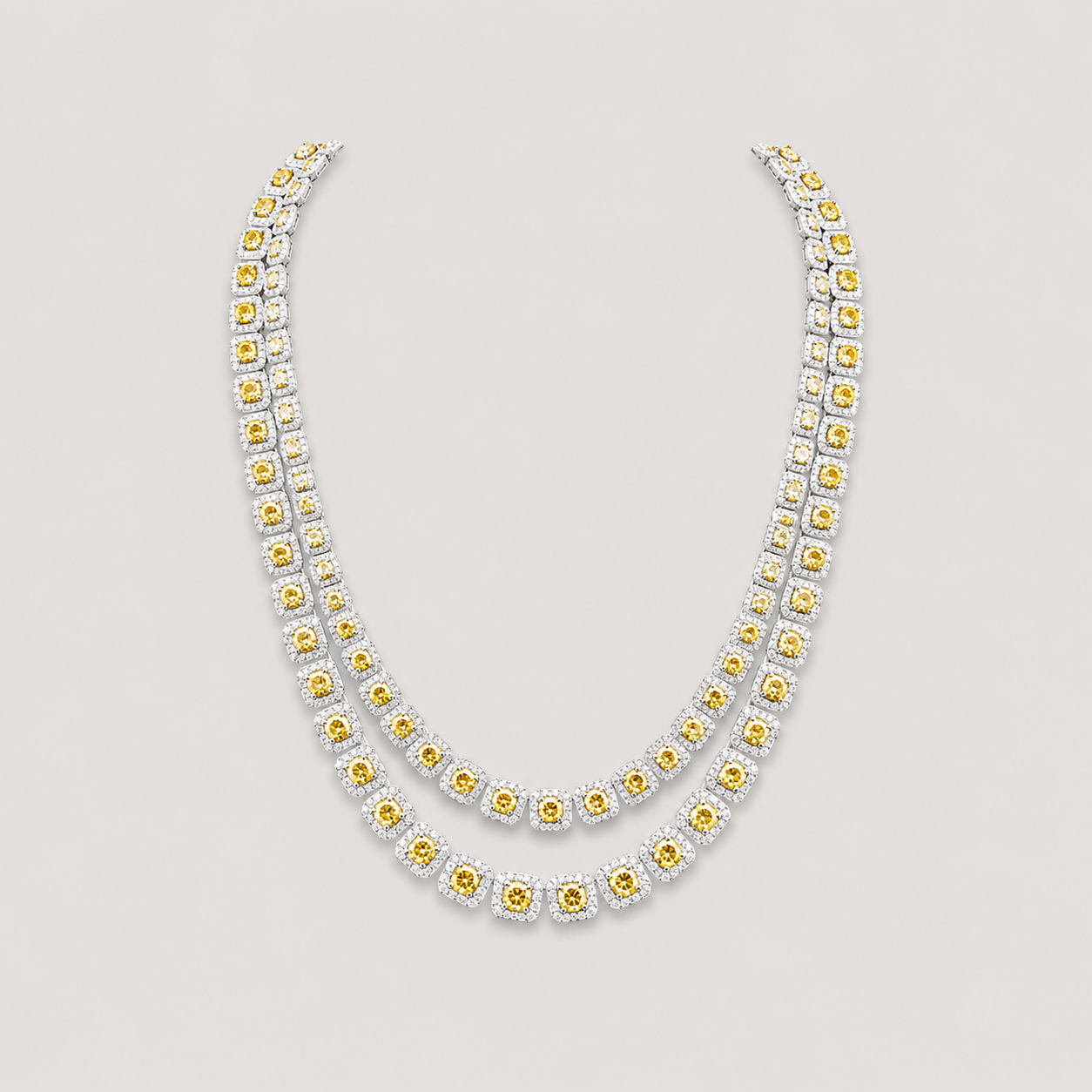 SANTANA&CO - Yellow Cushion Cut Chain