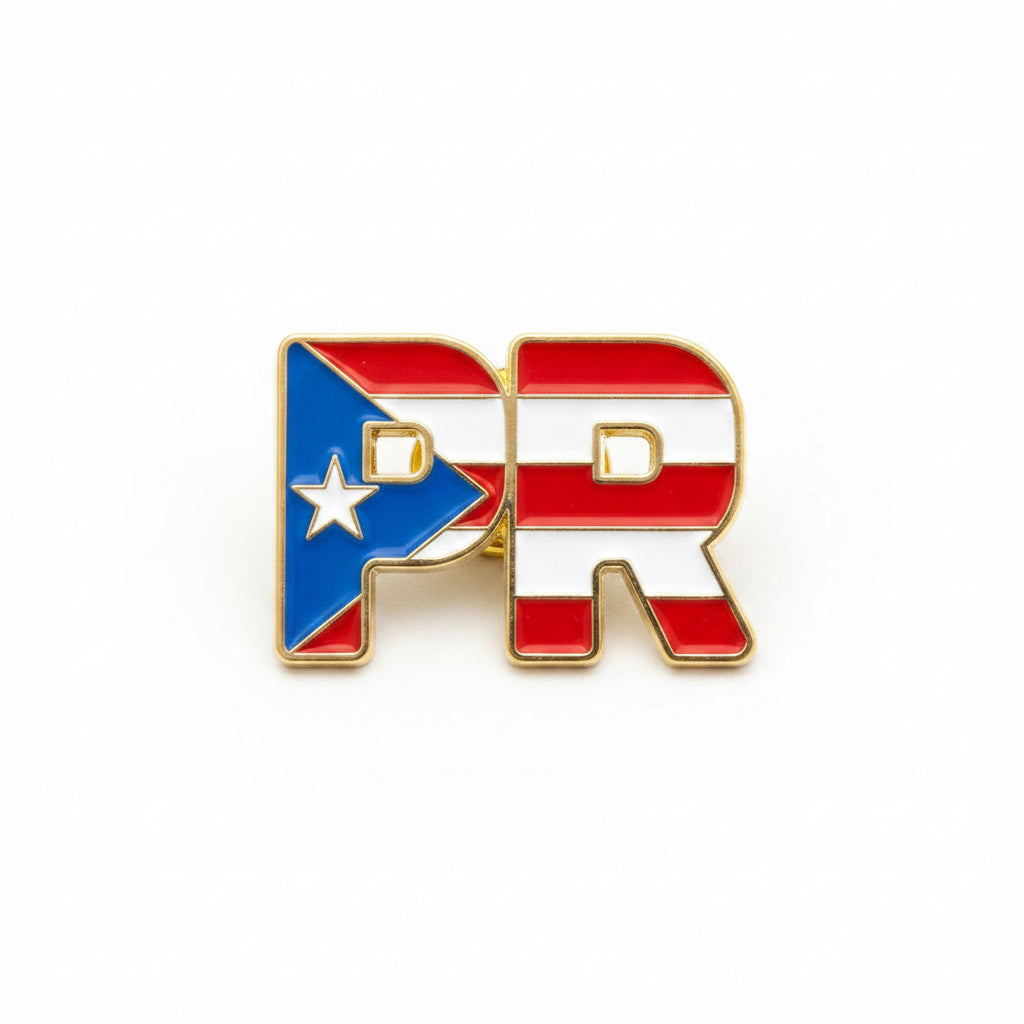 SAMPLE PINS | PR INITIALS FLAG PIN