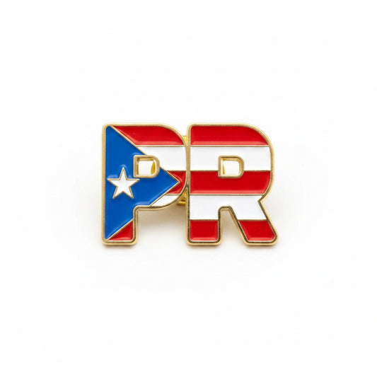 SAMPLE PINS | PR INITIALS FLAG PIN