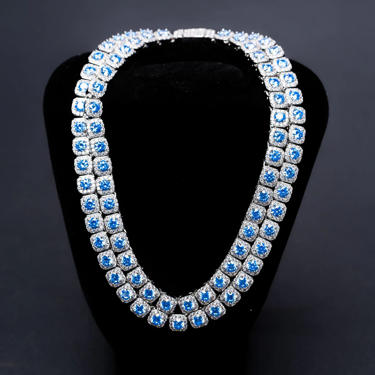 SANTANA&CO -Blue Cushion Cut