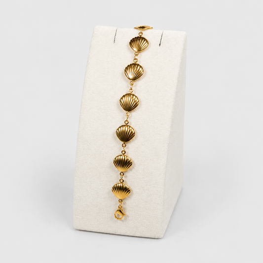SAMPLE | GOLD SEA SHELL BRACELET