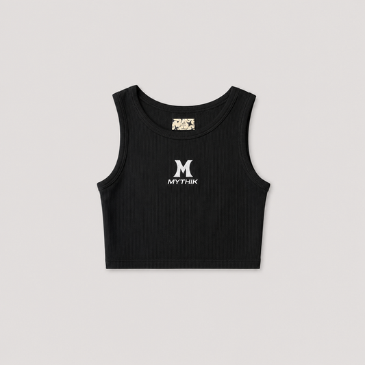 MYTHIK - Black Lux Crop Top