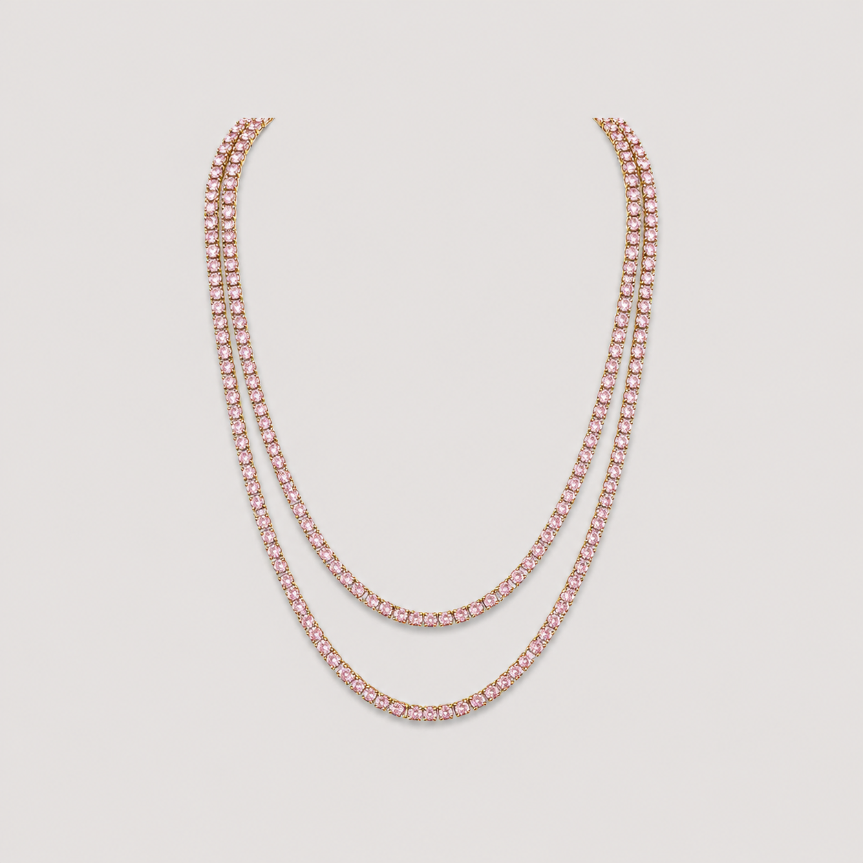 SANTANA&CO - Diamond Pink Tennis Chain