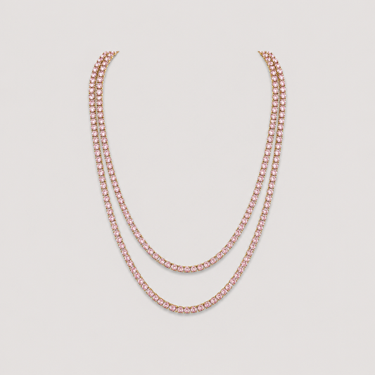 SANTANA&CO - Diamond Pink Tennis Chain