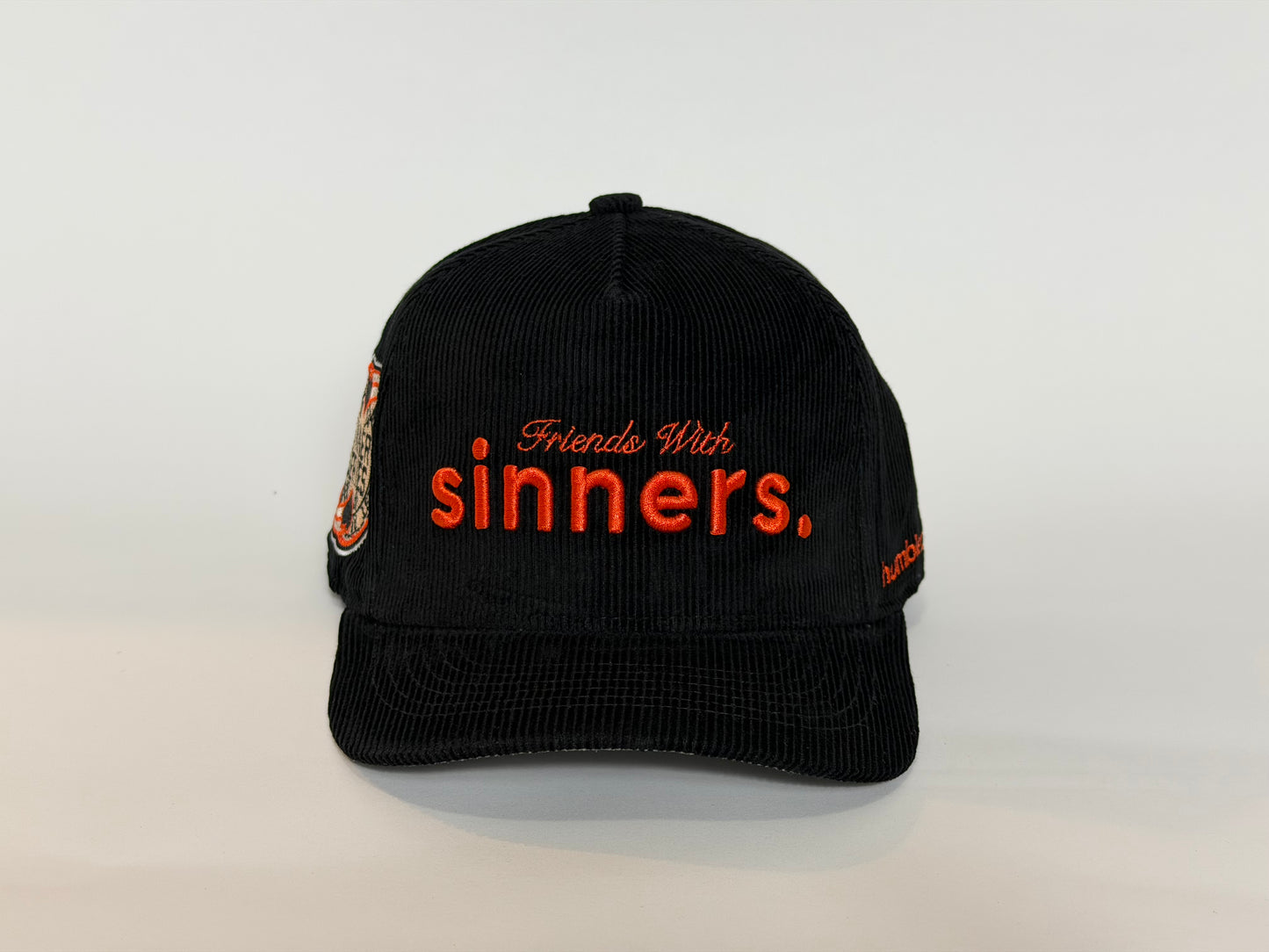 HUMBLED HEART | SINNERS BLACK CORDUROY CAP