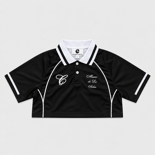 COLONIV | BLACK POLO MUSEO CROP