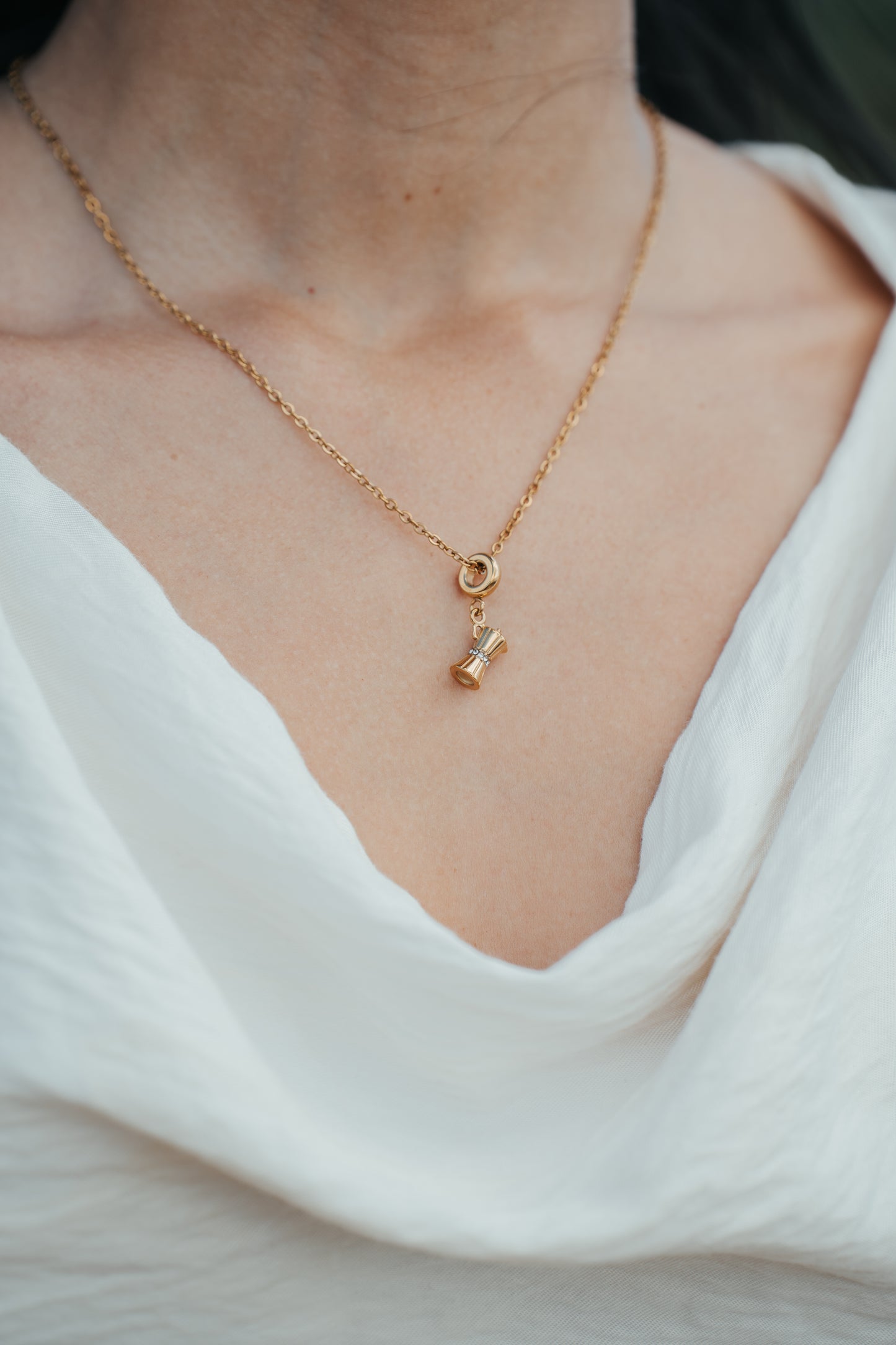 SAMPLE | GOLD GRECA NECKLACE