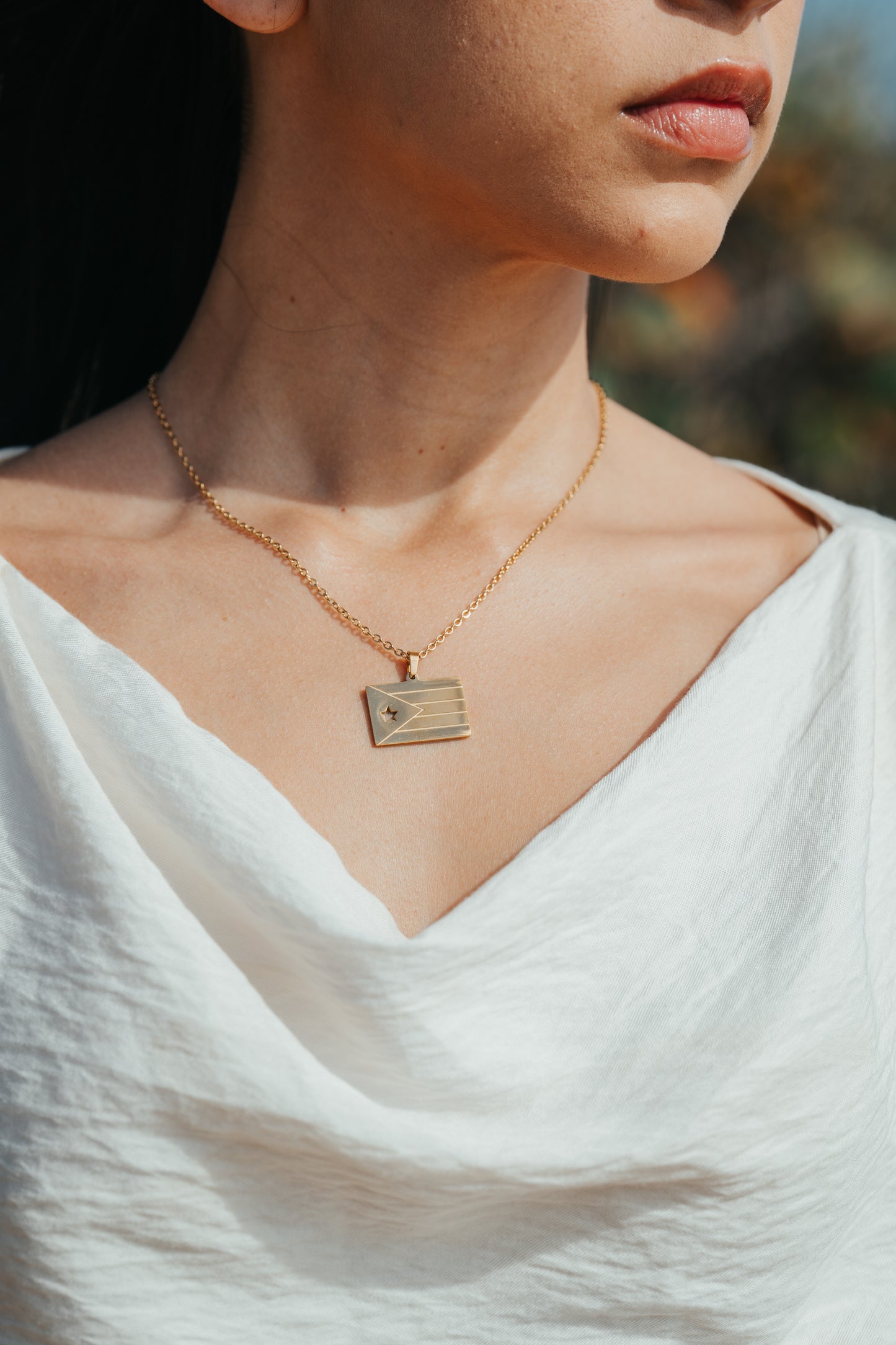 SAMPLE | GOLD BANDERA NECKLACE