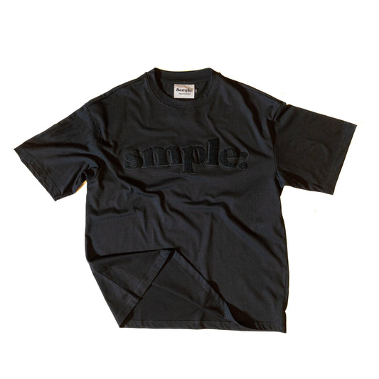 SAMPLE PLUSH TEE  | BLACK/BLACK