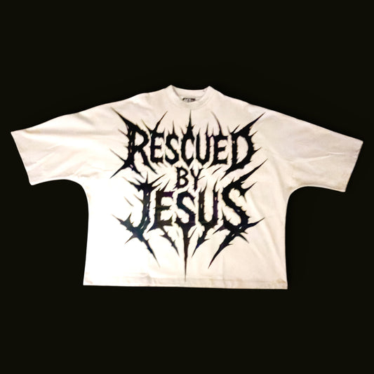RESQ | Rockstar Jesus Off-White Tee