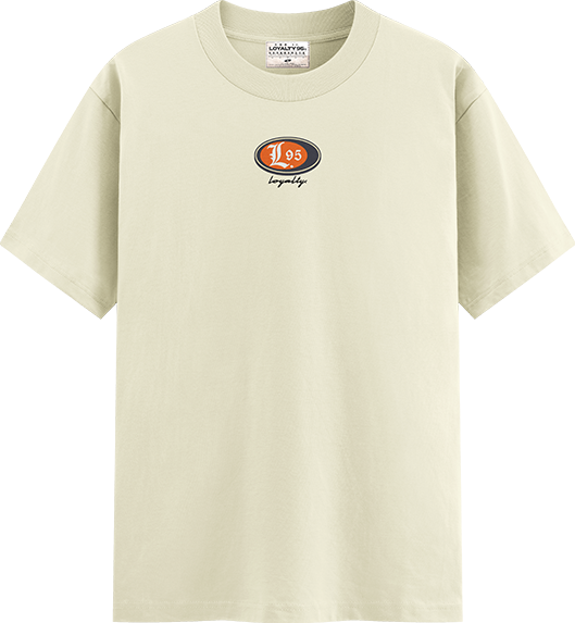 LOYALTY | Cream Logo Tee